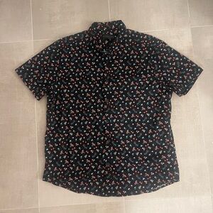 No Boundaries Floral Casual Button Down Shirt